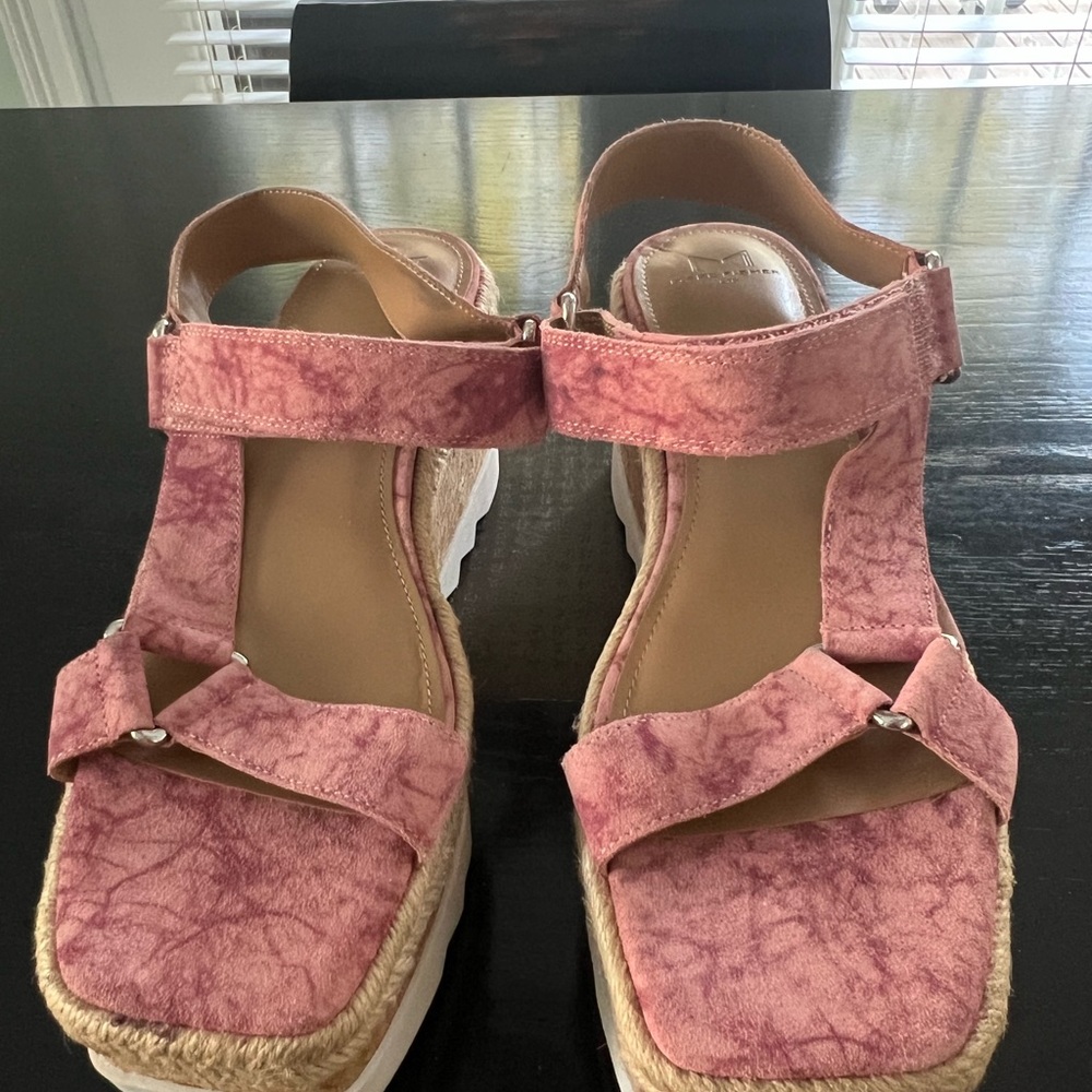 Marc Fisher Pink Espadrille Sandals
